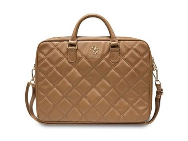 Mochila Guess Quilted 4G para laptop de 16" - marrom Mochila Guess Quilted 4G para laptop de 16" - marrom