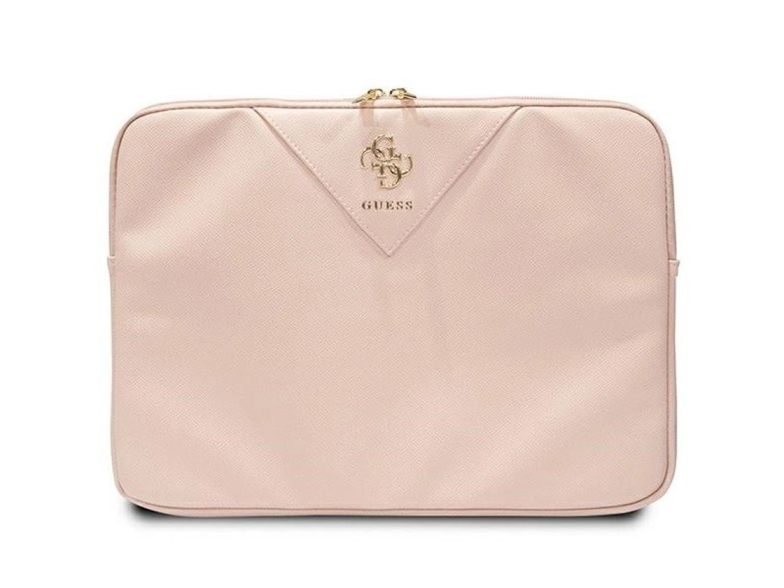 Capa Guess Triangle 4G para laptop de 14" - rosa