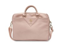 Guess Triangle 4G bag for a 16" laptop - pink Guess Triangle 4G bag for a 16" laptop - pink