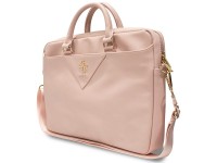 Guess Triangle 4G bag for a 16" laptop - pink Guess Triangle 4G bag for a 16" laptop - pink