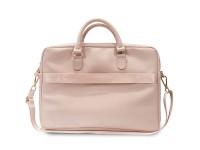 Guess Triangle 4G bag for a 16" laptop - pink Guess Triangle 4G bag for a 16" laptop - pink