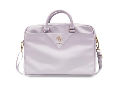 Guess Triangle 4G bag for a 16" laptop - purple Guess Triangle 4G bag for a 16" laptop - purple
