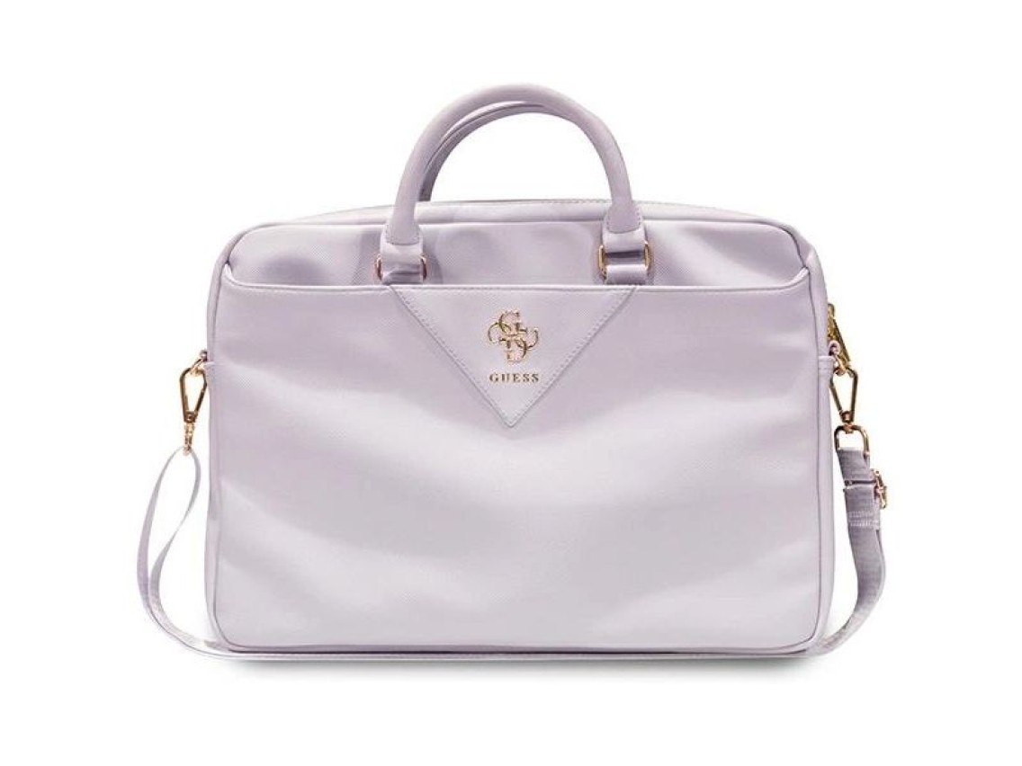 Guess Triangle 4G bag for a 16" laptop - purple