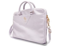 Guess Triangle 4G bag for a 16" laptop - purple Guess Triangle 4G bag for a 16" laptop - purple