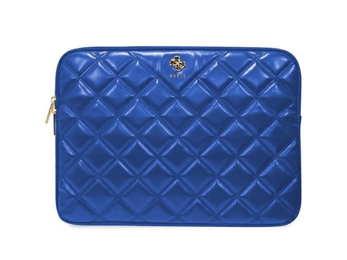 Capa acolchoada Guess 4G para laptop de 14" - azul