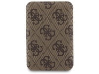 Conjunto Guess 4G com capa Metal Logo para iPhone 15 + carregador port�til MagSafe de 5000mAh - marr