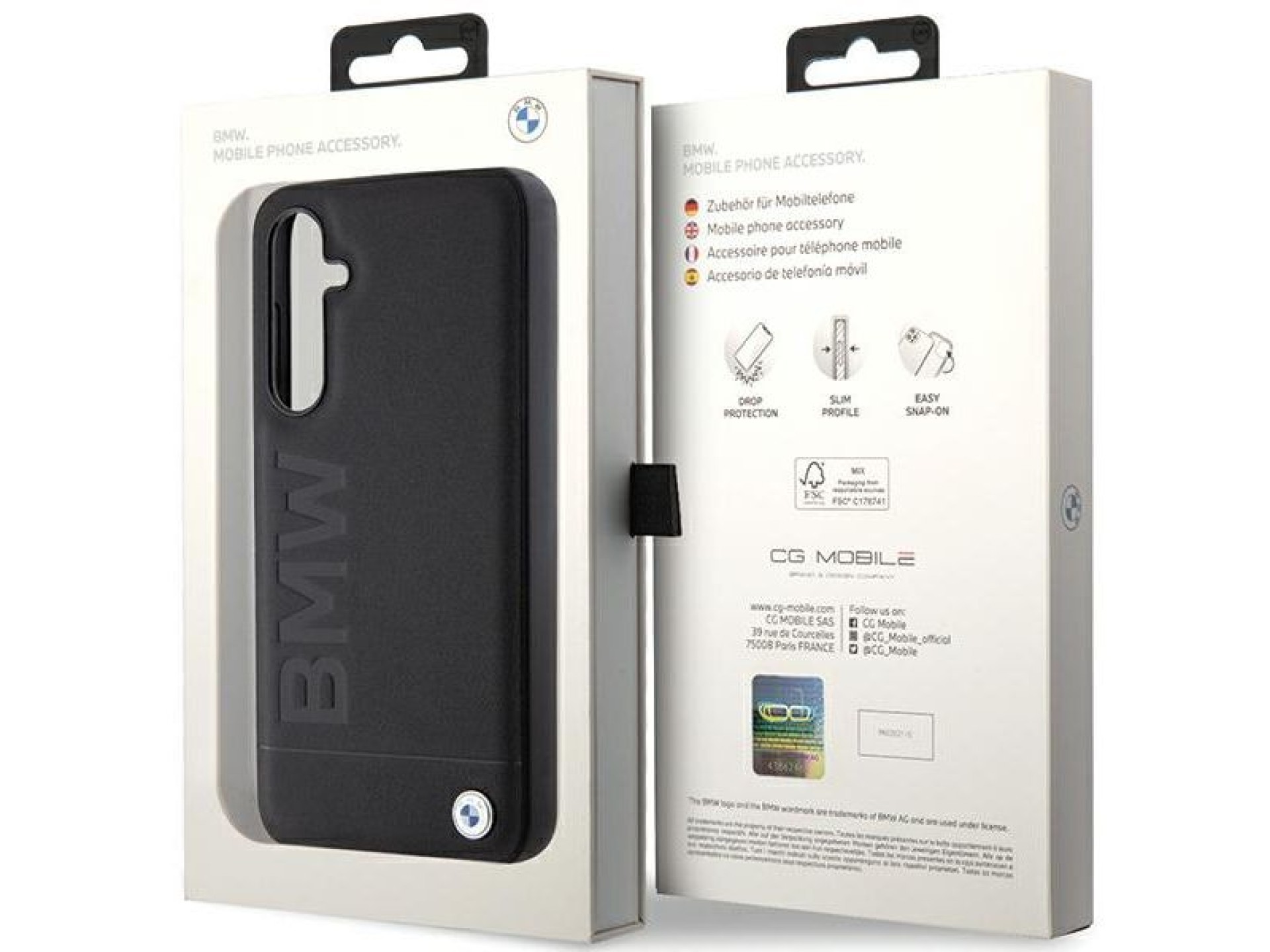 BMW BMHCS23FESLLBK S23 FE S711 preto/couro preto com gravação a quente