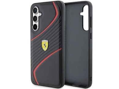 Ferrari Twist Metal Logo case for Samsung Galaxy S23 FE - black Ferrari Twist Metal Logo case for Samsung Galaxy S23 FE - black