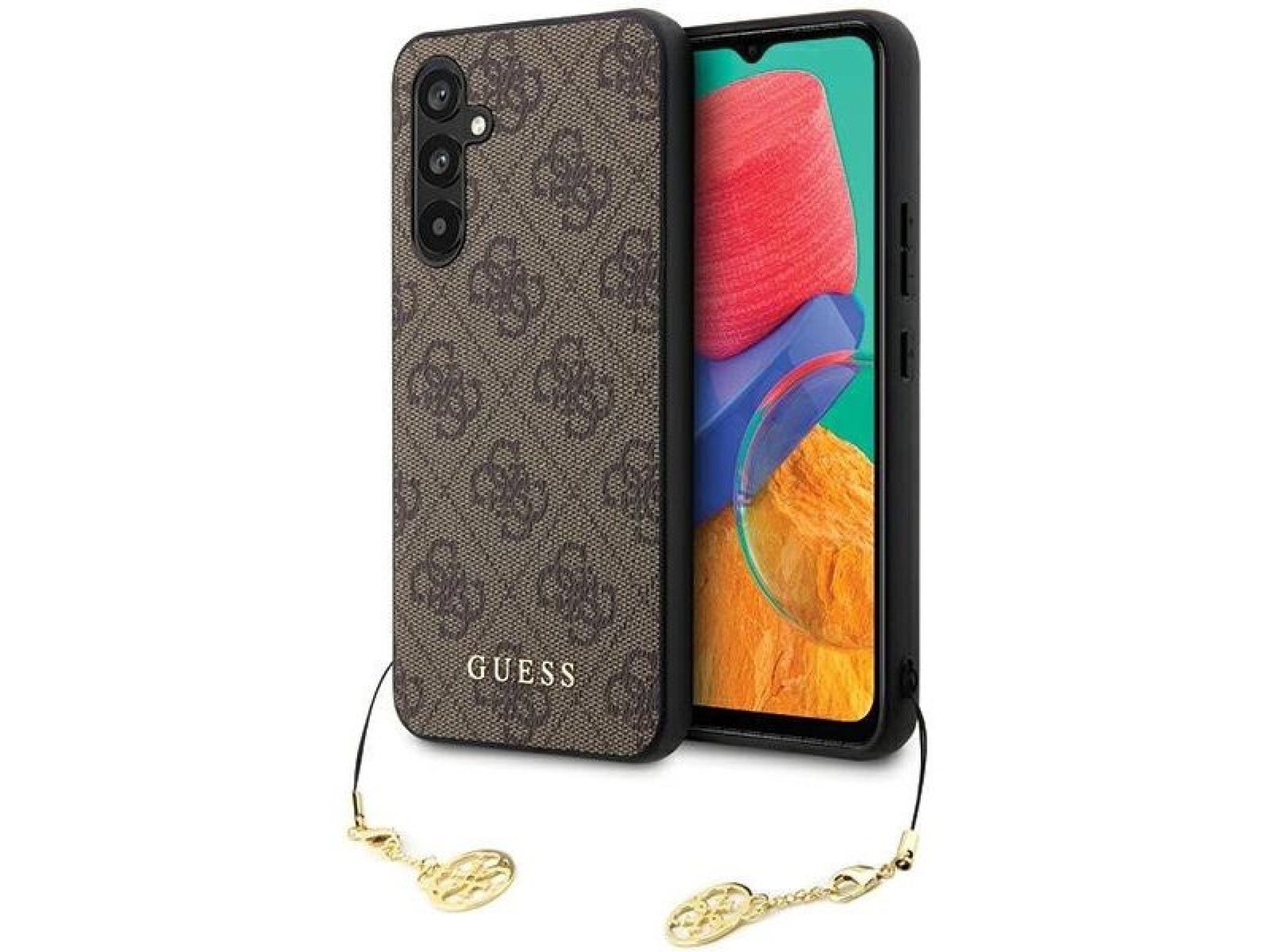 Guess GUHCS23FEGF4GBR S23 FE S711 brown/brown hardcase 4G Charms Collection