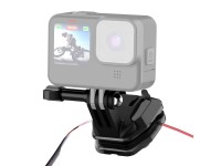 PULUZ motorcycle windshield clip for sports cameras (DJI Osmo Action 4, GoPro Hero 12, Insta360 Ace 