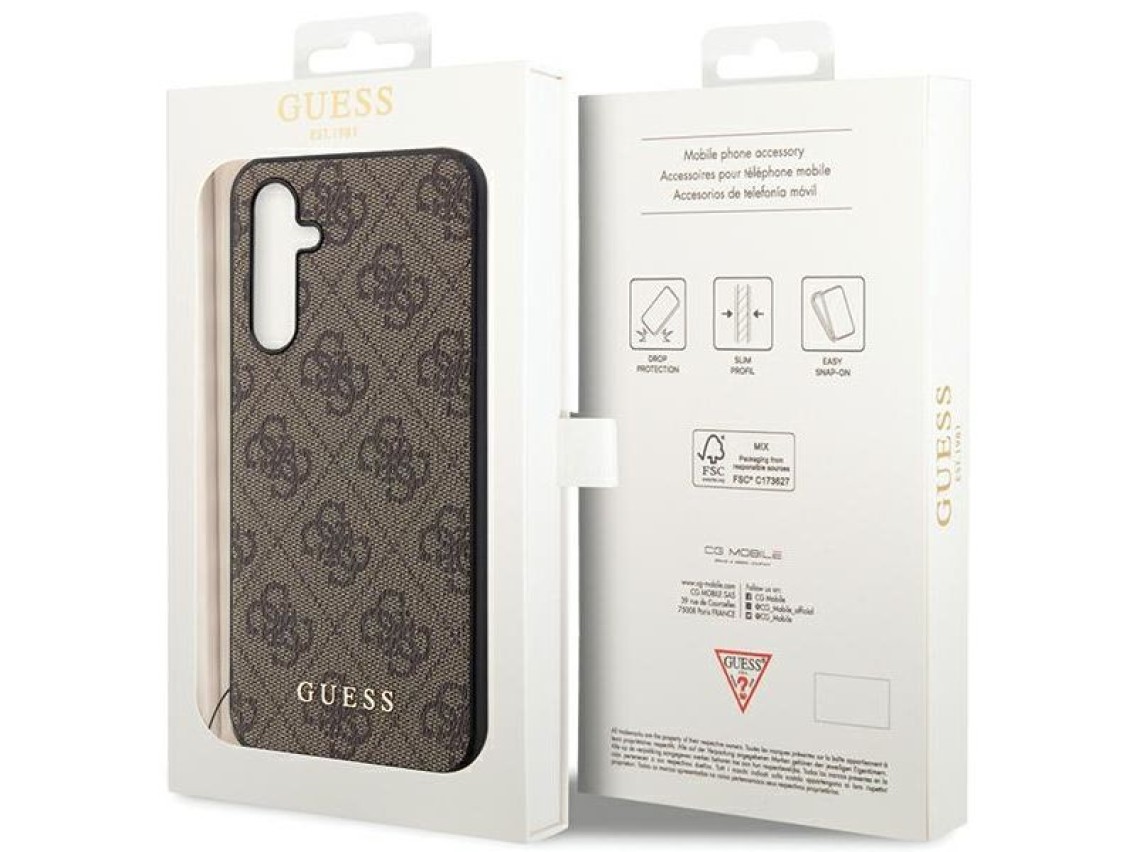 Guess GUHCS23FEGF4GBR S23 FE S711 brown/brown hardcase 4G Charms Collection