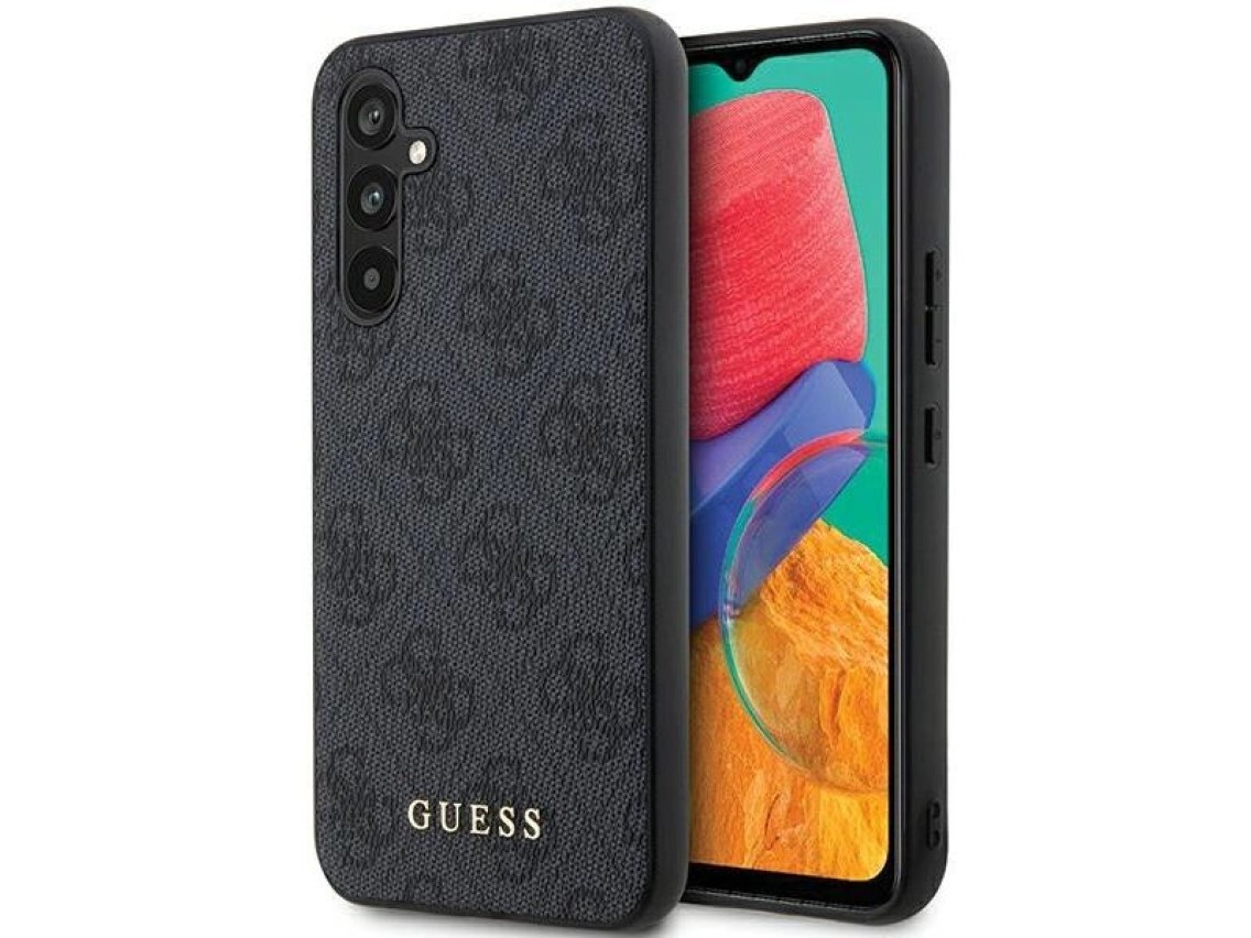 Guess GUHCS23FEG4GFGR S23 FE S711 gray/gray hardcase 4G Metal Gold Logo