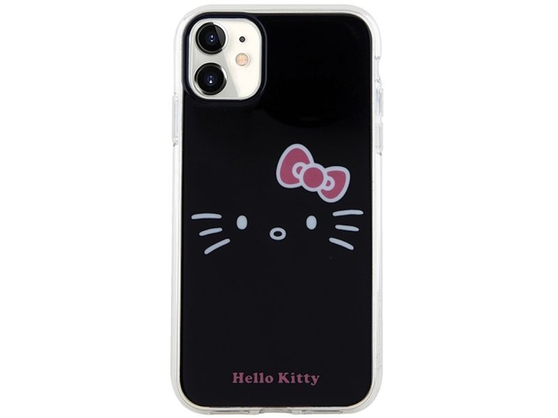 Funda Hello Kitty IML Kitty Face para iPhone 11 / Xr - negra