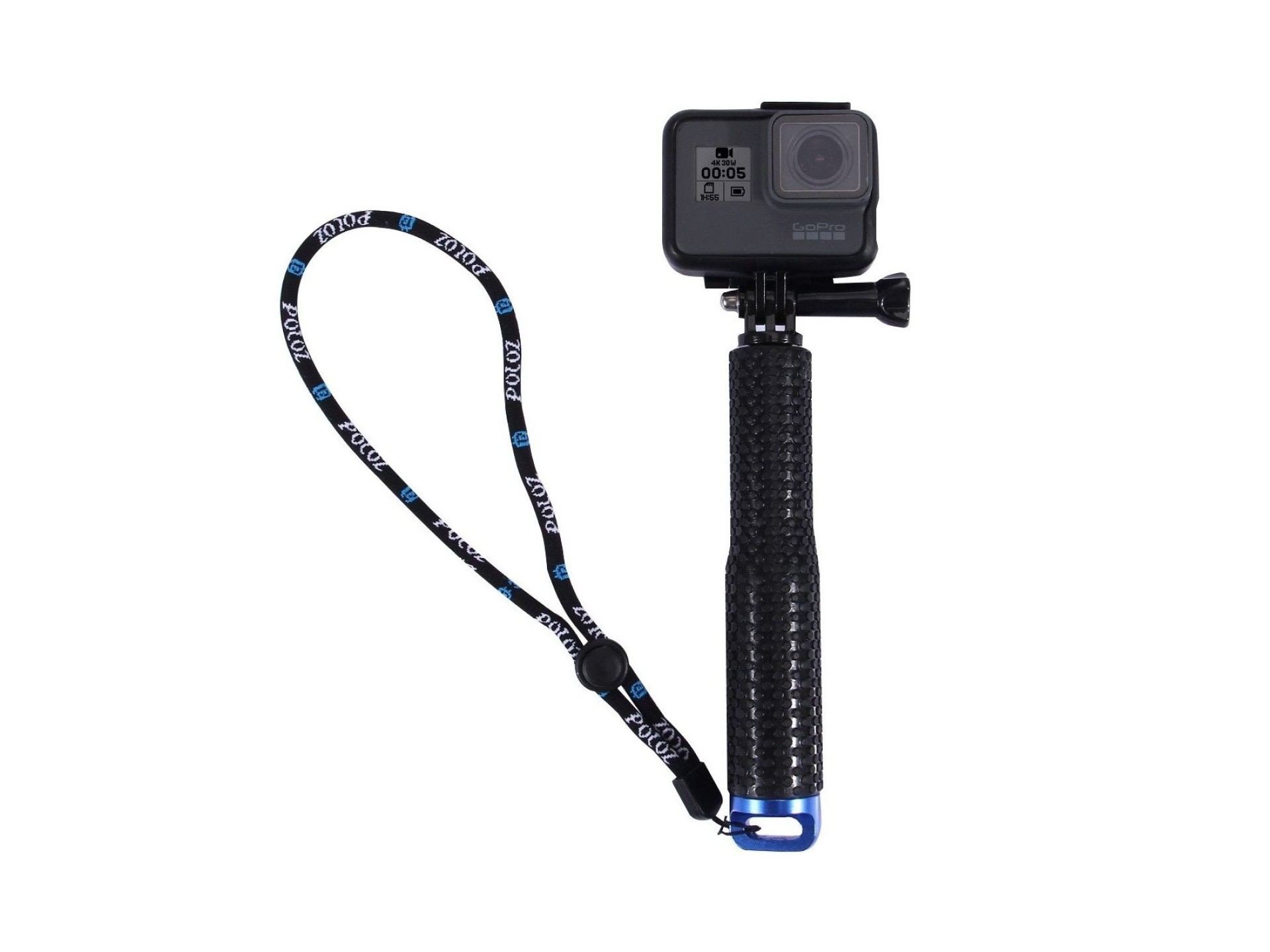 Palo selfie Puluz para cámaras deportivas (DJI, GoPro, Insta360) (negro)