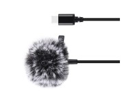 Microfone de lapela Jack Puluz com clipe PU425 1,5m USB-C Microfone de lapela Jack Puluz com clipe PU425 1,5m USB-C