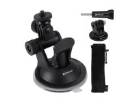 Puluz car windshield mount for sports cameras (including Osmo Action 5 Pro, Insta360 X5)
