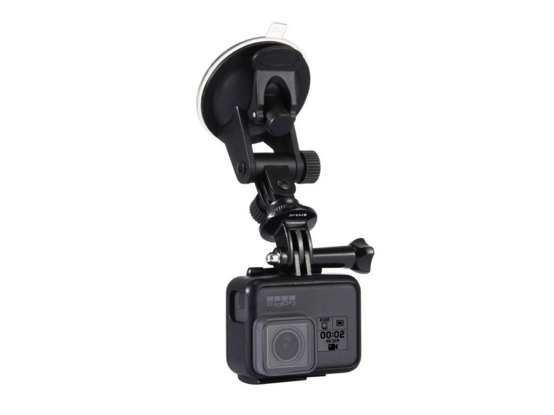 Puluz car windshield mount for sports cameras (including Osmo Action 5 Pro, Insta360 X5)