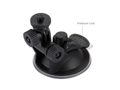 Puluz car windshield mount for sports cameras (including Osmo Action 5 Pro, Insta360 X5)