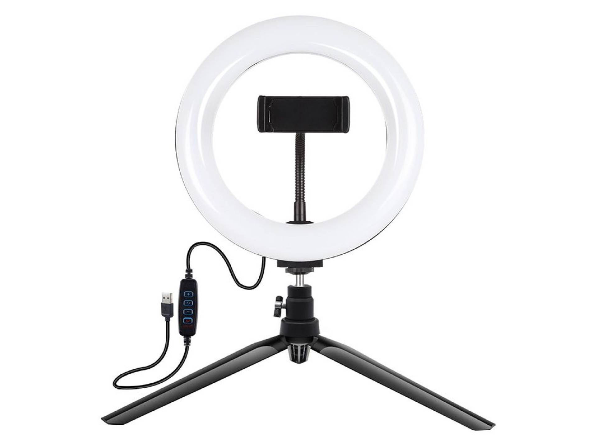 Soporte para trípode Puluz con anillo LED de 20 cm para vlogging PKT3073B