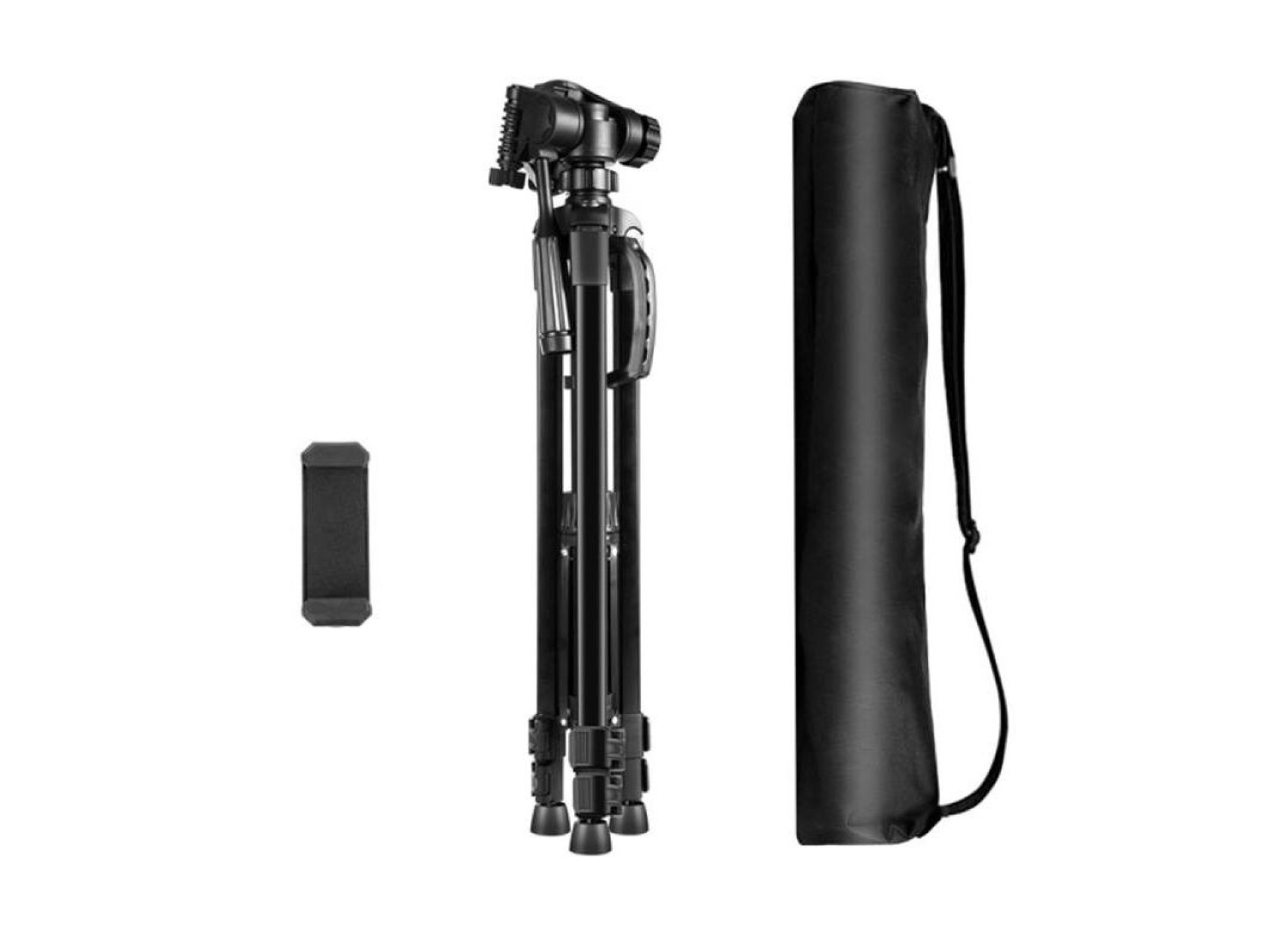 Tripé com cabeça 3D 360° + suporte para celular Puluz PU3096B