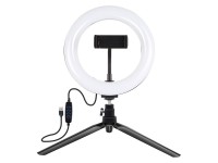 Soporte para trípode Puluz con anillo LED de 20 cm para vlogging PKT3073B Soporte para trípode Puluz con anillo LED de 20 cm para vlogging PKT3073B