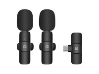 Microfone sem fio Puluz PU3151B Lapela Tipo C