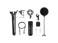 Microfone condensador Puluz PU612B para estúdio e transmissão. Microfone condensador Puluz PU612B para estúdio e transmissão.