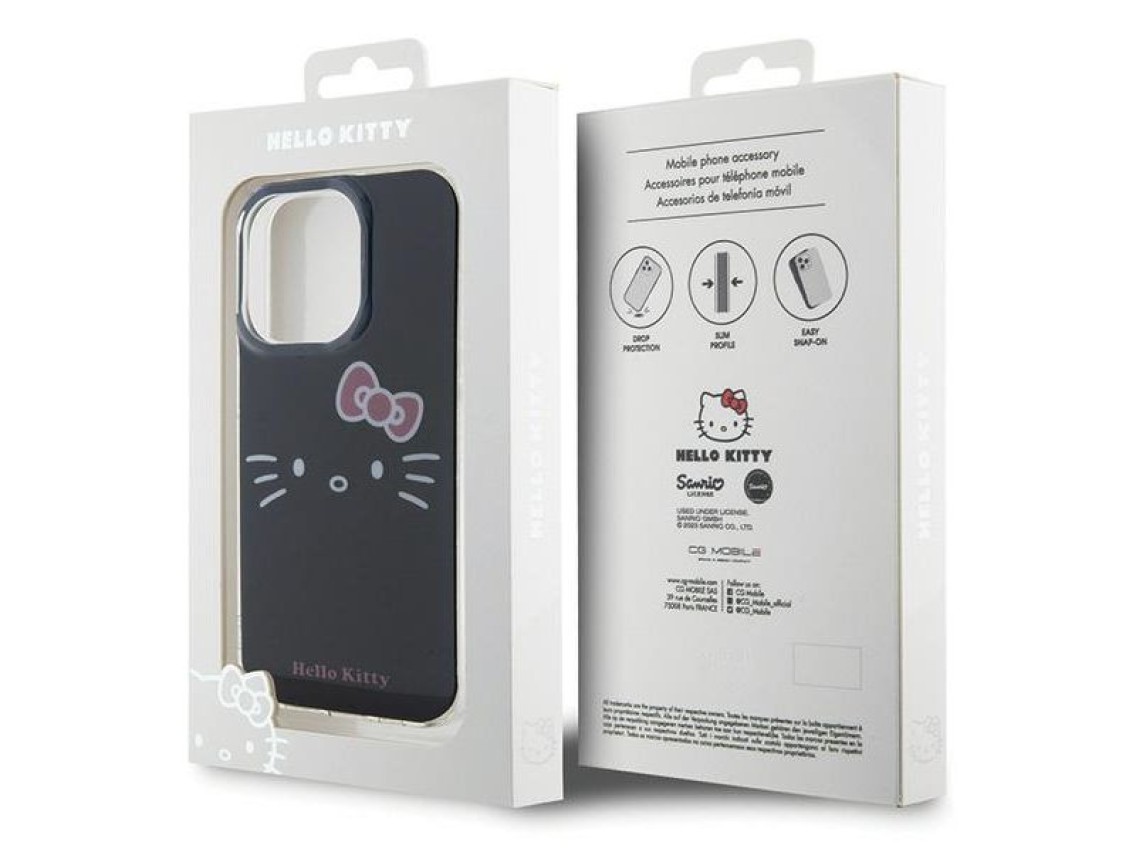 Hello Kitty IML Kitty Face case for iPhone 14 Pro - black