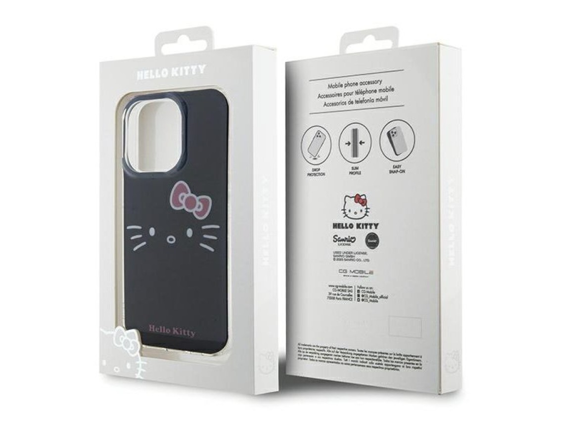 Hello Kitty IML Kitty Face case for iPhone 14 Pro Max - black