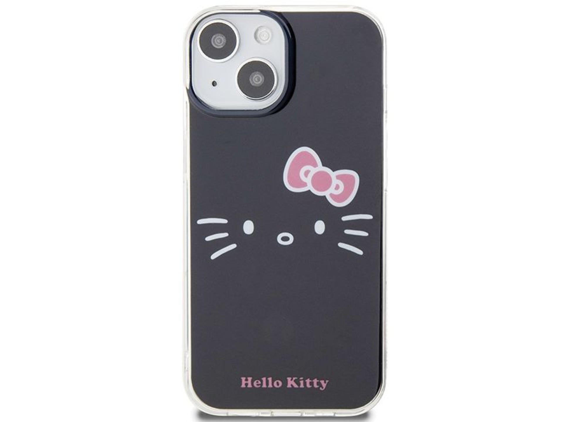 Capa Hello Kitty IML Kitty Face para iPhone 15 - preta