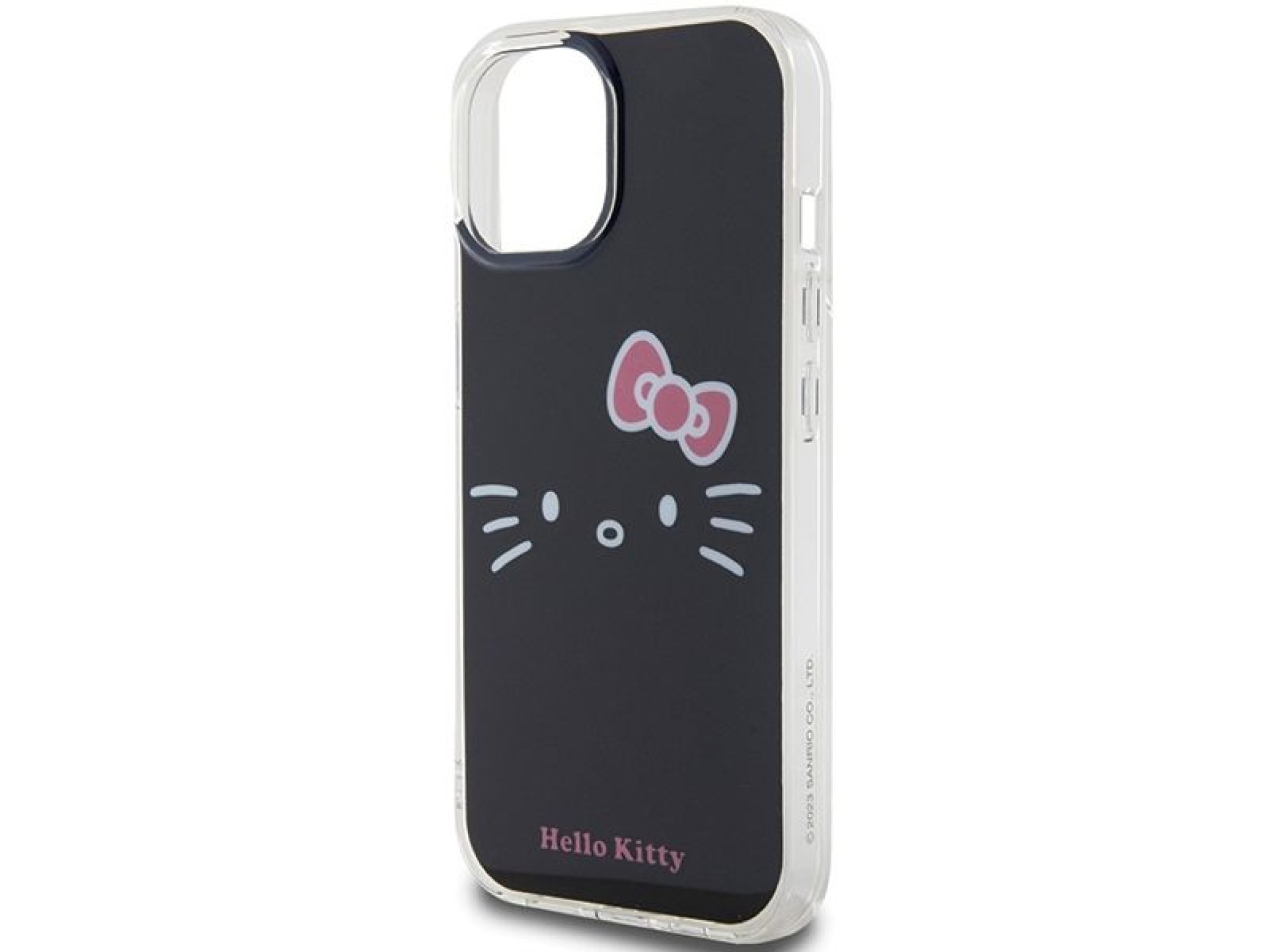 Capa Hello Kitty IML Kitty Face para iPhone 15 - preta