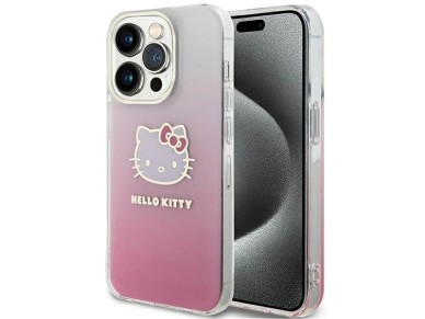 Capa Hello Kitty IML Gradient Electrop Kitty Head para iPhone 13 Pro / 13 - rosa Capa Hello Kitty IML Gradient Electrop Kitty Head para iPhone 13 Pro / 13 - rosa