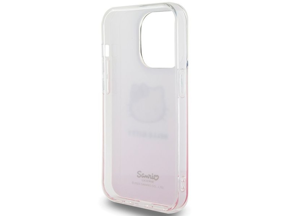 Funda Hello Kitty IML Gradient Electrop Kitty Head para iPhone 13 Pro / 13 - rosa