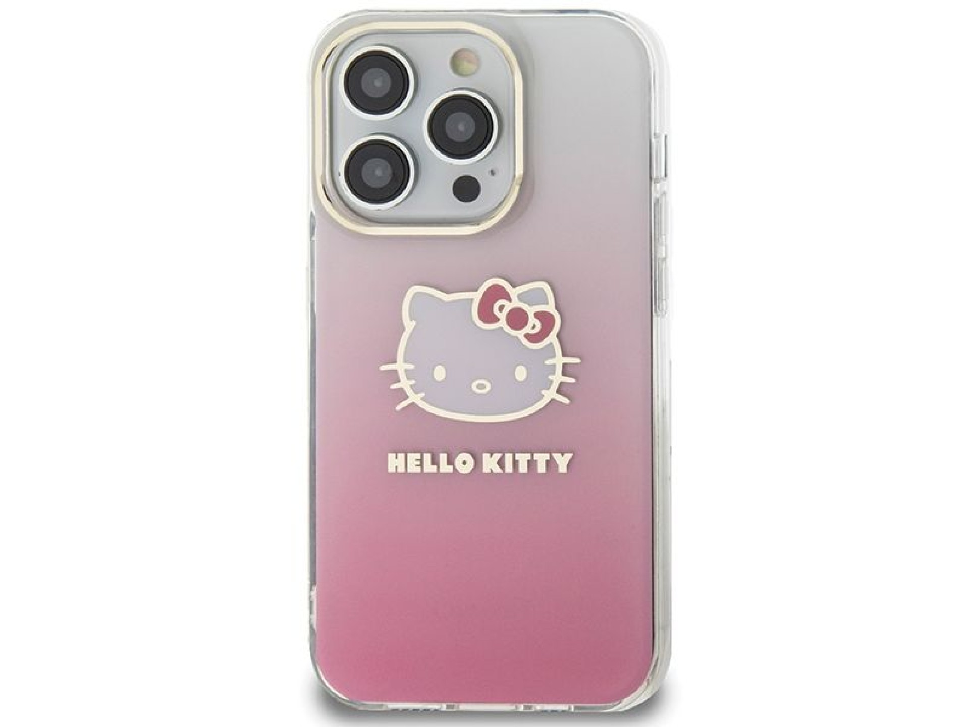 Funda Hello Kitty IML Gradient Electrop Kitty Head para iPhone 14 Pro - rosa
