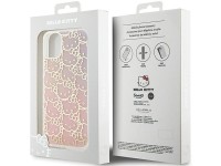 Capa Hello Kitty IML Gradient Electrop Crowded Kitty Head para iPhone 11 / Xr - Rosa Capa Hello Kitty IML Gradient Electrop Crowded Kitty Head para iPhone 11 / Xr - Rosa