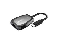 Leitor de cartão de memória Lexar Dual-Slot SD/microSD, USB-C Leitor de cartão de memória Lexar Dual-Slot SD/microSD, USB-C