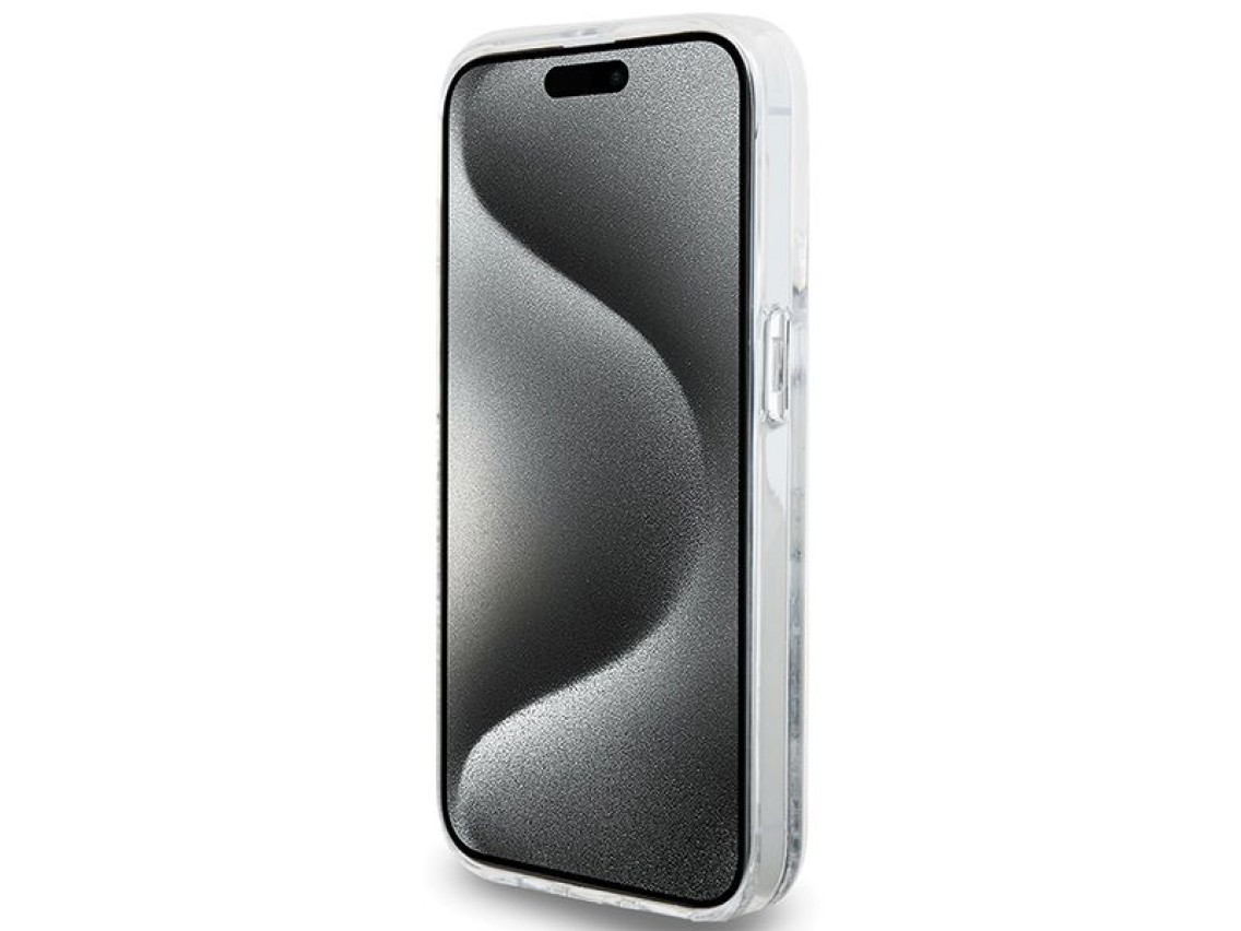 Capa Hello Kitty com glitter líquido e pingente em formato de cabeça de gatinho para iPhone 13 Pro /