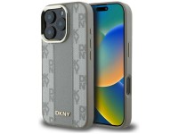DKNY Checkered Pattern Magsafe iPhone 16 Pro Case - Beige