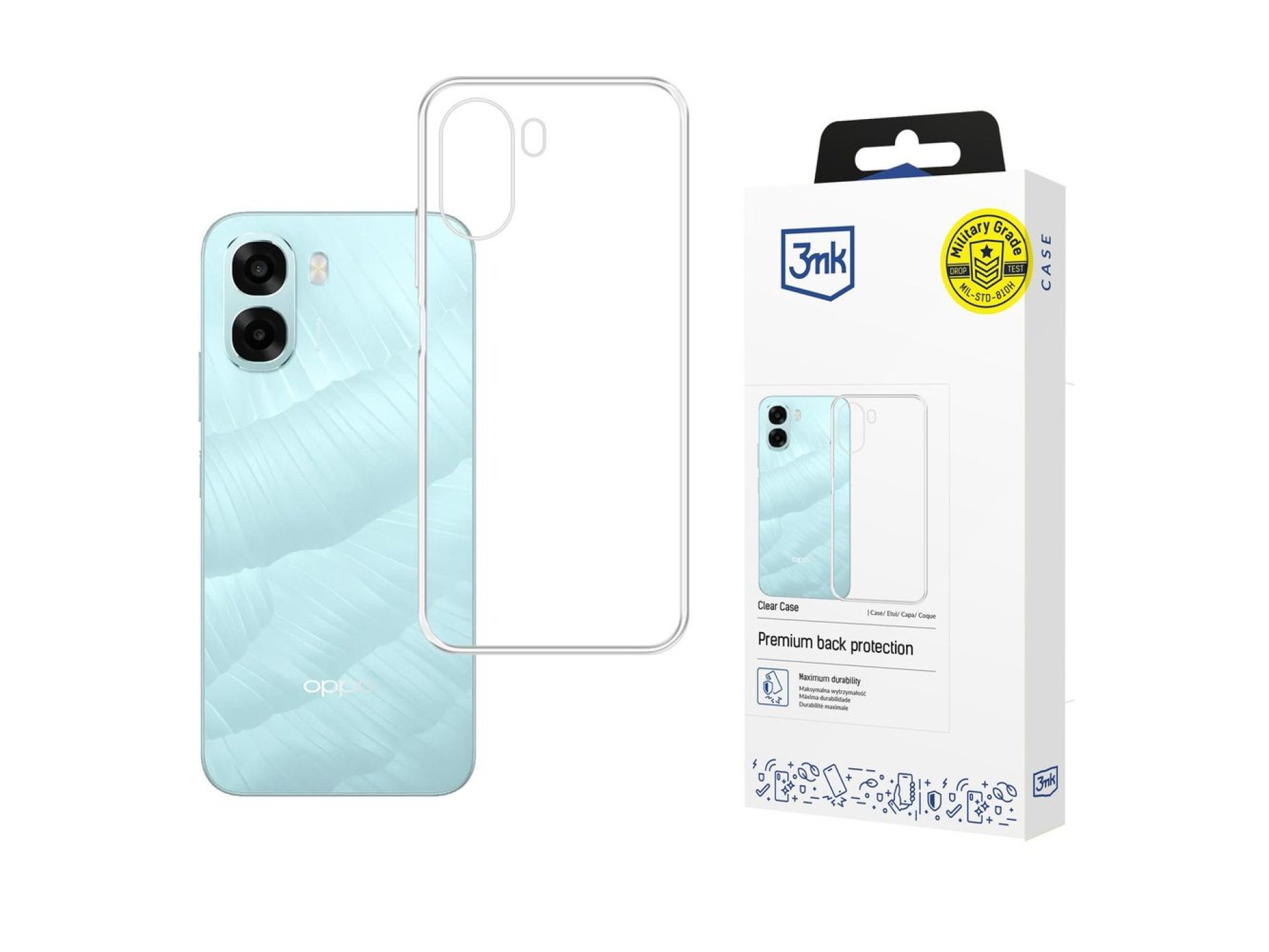 3mk Clear Case for Oppo A6X 5G - transparent