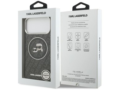 Funda MagSafe Karl Lagerfeld IML Glitter Karl&Choupette Heads para iPhone 17 Pro Max - Negra Funda MagSafe Karl Lagerfeld IML Glitter Karl&Choupette Heads para iPhone 17 Pro Max - Negra