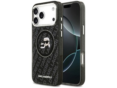 Funda MagSafe Karl Lagerfeld IML Glitter Karl&Choupette Heads para iPhone 17 Pro Max - Negra Funda MagSafe Karl Lagerfeld IML Glitter Karl&Choupette Heads para iPhone 17 Pro Max - Negra