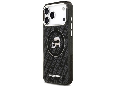 Funda MagSafe Karl Lagerfeld IML Glitter Karl&Choupette Heads para iPhone 17 Pro Max - Negra Funda MagSafe Karl Lagerfeld IML Glitter Karl&Choupette Heads para iPhone 17 Pro Max - Negra