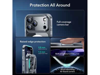 ESR Classic Hybrid MagSafe + Tempered Glass Set for iPhone 17 Pro - Clear ESR Classic Hybrid MagSafe + Tempered Glass Set for iPhone 17 Pro - Clear