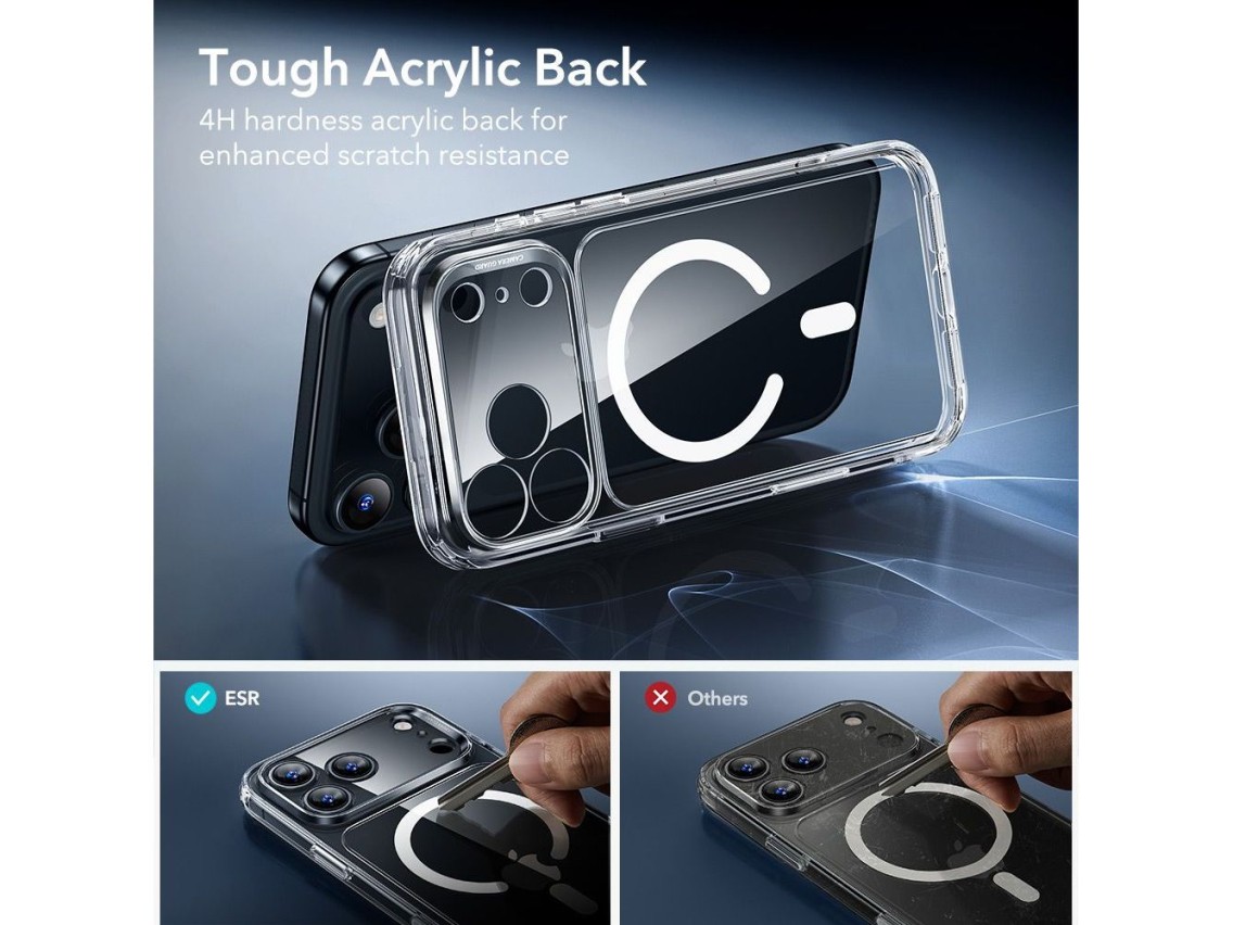 ESR Classic Hybrid MagSafe + Tempered Glass Set for iPhone 17 Pro - Clear
