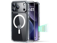 Conjunto ESR Classic Hybrid MagSafe + Pel�cula de Vidro Temperado para iPhone 17 Pro - Transparente