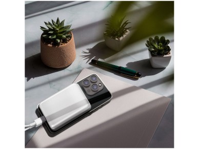 Wozinsky WRW349YWS 10000 mAh Magnetic Power Bank - White