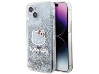 Funda Hello Kitty Liquid Glitter Charms Kitty Head para iPhone 15 - plateada Funda Hello Kitty Liquid Glitter Charms Kitty Head para iPhone 15 - plateada