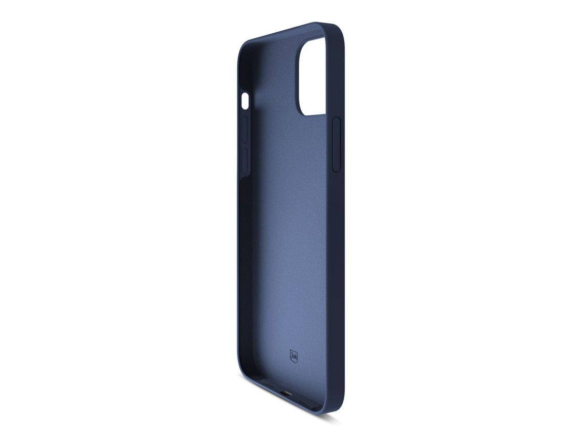 Capa de silicone 3mk para iPhone 15 Plus - Azul Marinho