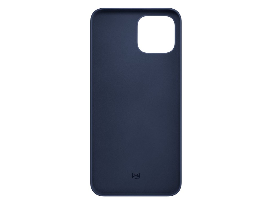 Capa de silicone 3mk para iPhone 15 Plus - Azul Marinho