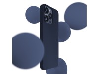 Funda de silicona 3mk para iPhone 15 Pro Max - Azul marino Funda de silicona 3mk para iPhone 15 Pro Max - Azul marino